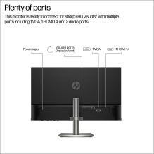 LCD Monitor, HP, 23.8 ", 1920 x 1080 pixels, Full HD, Native aspect ratio 16:9, LCD, Flat, B11W5AT