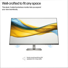 LCD Monitor, HP, 23.8 ", 1920 x 1080 pixels, Full HD, Native aspect ratio 16:9, LCD, Flat, B11W5AT
