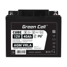 Green Cell CUBE AGM IP54 battery 12V 40Ah VRLA fleece maintenance-free lead battery for camper van t Green Cell CUBE AGM IP54 battery 12V 40Ah VRLA fleece maintenance-free lead battery for camper van t