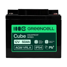 Green Cell AGM VRLA 12V 50Ah maintenance-free battery for UPS power supply, scales (197x166x170mm) Green Cell AGM VRLA 12V 50Ah maintenance-free battery for UPS power supply, scales (197x166x170mm)