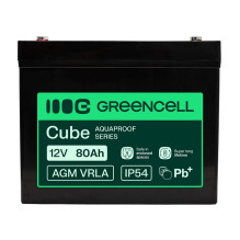 Green Cell AGM VRLA 12V 80Ah maintenance-free battery for UPS, scales, motorhome (260x168x216mm) Green Cell AGM VRLA 12V 80Ah maintenance-free battery for UPS, scales, motorhome (260x168x216mm)