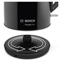 Wasserkocher DesignLine TWK3P423 (schwarz, 1,7 Liter)