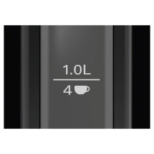 Wasserkocher DesignLine TWK3P423 (schwarz, 1,7 Liter)