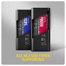 SSD ACC ENCLOSURE M.2 NVME / SATA USB-C EEM2-SD2B AXAGON SSD ACC ENCLOSURE M.2 NVME / SATA USB-C EEM2-SD2B AXAGON