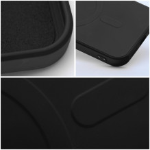 Case for iPhone 17 Pro Max / 18 Pro Max Silicone Mag Cover compatible with MagSafe (camera protection) black