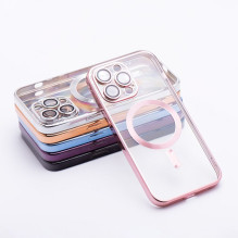Case for iPhone 17 Pro / 18 Pro Electro Mag Cover compatible with MagSafe gold-rose Case for iPhone 17 Pro / 18 Pro Electro Mag Cover compatible with MagSafe gold-rose