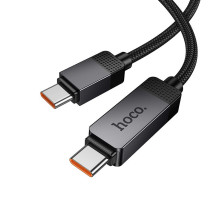Cable USB C to USB C Hoco 3A 60W with Dpot Matrix LCD 1 m U154 black Cable USB C to USB C Hoco 3A 60W with Dpot Matrix LCD 1 m U154 black