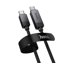 Cable USB C to USB C Hoco 3A 60W with Dpot Matrix LCD 1 m U154 black Cable USB C to USB C Hoco 3A 60W with Dpot Matrix LCD 1 m U154 black