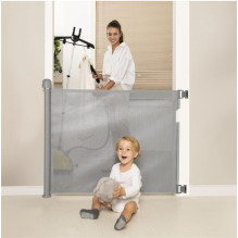 Vaikų Saugumo Vartai - Momcozy Ištraukiami Saugumo Vartai 140 cm Pilka Vaikų Saugumo Vartai - Momcozy Ištraukiami Saugumo Vartai 140 cm Pilka