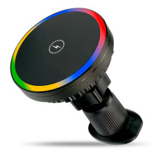 Automobilinis Telefono Laikiklis - everActive MC-W15 Pro Magnetinis Laikiklis, 15 W Belaidis Įkrovimas, Juodas Automobilinis Telefono Laikiklis - everActive MC-W15 Pro Magnetinis Laikiklis, 15 W Belaidis Įkrovimas, Juodas