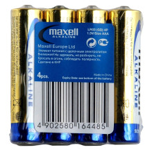Baterija - Maxell LR03 4T Alkaline AA 1.5V Baterijos, 4 vnt. Baterija - Maxell LR03 4T Alkaline AA 1.5V Baterijos, 4 vnt.