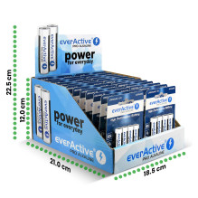 Baterija - Energizer Display LR03 AAA Pro Alkaline 1250 mAh, 24 x 4 vnt.
