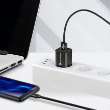 USB Laidas - everActive CBB-2CB 3 A, 480 MB / s, USB-C, 2 m, Juodas USB Laidas - everActive CBB-2CB 3 A, 480 MB / s, USB-C, 2 m, Juodas