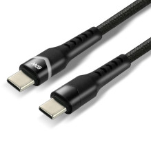 USB-C Laidas - everActive CBB-2PDR USB-C Kabelis, 60 W, 480 Mbps, 2 m, Juodas USB-C Laidas - everActive CBB-2PDR USB-C Kabelis, 60 W, 480 Mbps, 2 m, Juodas