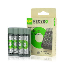 Baterijų Įkroviklis - GP ReCyko Speed M452 USB NiMH AA / AAA 4 Baterijos 2 600 mAh Baterijų Įkroviklis - GP ReCyko Speed M452 USB NiMH AA / AAA 4 Baterijos 2 600 mAh