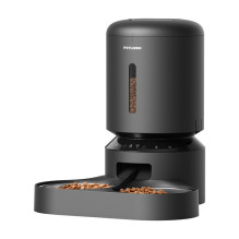 Gyvūnų reikmenys - Petlibro Granary Food Dispenser (5L, Wi-Fi, dvigubas dubenėlių, juodas)