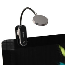 Baseus Home Comfort Reading Mini Clip Lamp + charing cable, 400 mAh, 4000K, 3W Dark Gray (DGRAD-0G)