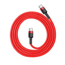 Baseus Type-C - Type-C Cafule Cable PD 2.0, QC 3.0, 60W, 3A, 1m, Red (CATKLF-G09) Baseus Type-C - Type-C Cafule Cable PD 2.0, QC 3.0, 60W, 3A, 1m, Red (CATKLF-G09)