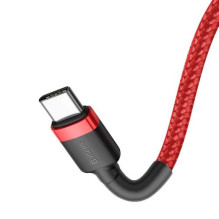 Baseus Type-C - Type-C Cafule Cable PD 2.0, QC 3.0, 60W, 3A, 1m, Red (CATKLF-G09) Baseus Type-C - Type-C Cafule Cable PD 2.0, QC 3.0, 60W, 3A, 1m, Red (CATKLF-G09)