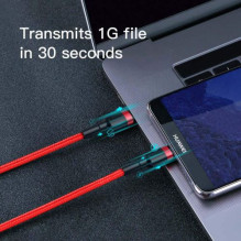 Baseus Type-C Cafule PD 2.0, 60W, flash charging Cable (20V 3A), 2m, Red (CATKLF-H09) Baseus Type-C Cafule PD 2.0, 60W, flash charging Cable (20V 3A), 2m, Red (CATKLF-H09)