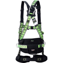 Saugos diržas FA1020700, 100 cm, juodas / žalia