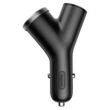 Baseus Car Charger Y-type dual USB + cigarette lighter extended, 3.4A, Black (CCALL-YX01) Baseus Car Charger Y-type dual USB + cigarette lighter extended, 3.4A, Black (CCALL-YX01)