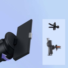 Baseus Car Mount Metal Age II Gravity on the vertical and horizontal ventilation grill Black (SUJS000001)