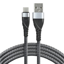 USB-C Įkrovimo Laidas - everActive CBB-1CG, 3 A, 480 Mbps, 1 m, Pilkas USB-C Įkrovimo Laidas - everActive CBB-1CG, 3 A, 480 Mbps, 1 m, Pilkas