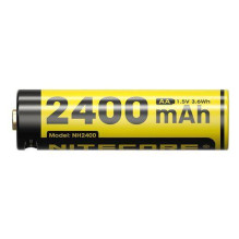 BATTERY RECH. LI-ION AA 1.5V / NH2400 2PCS NITECORE
