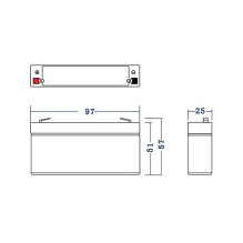 Green Cell AGM VRLA 6V 1.2Ah maintenance-free battery for the alarm system, cash register, toys Green Cell AGM VRLA 6V 1.2Ah maintenance-free battery for the alarm system, cash register, toys