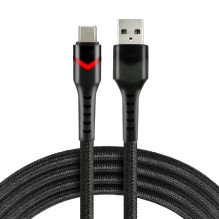 USB-C Laidas - everActive CBB-1CBR, 3 A, 480 Mbps, 1 m, Juoda USB-C Laidas - everActive CBB-1CBR, 3 A, 480 Mbps, 1 m, Juoda