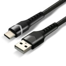 USB-C Laidas - everActive CBB-1CBR, 3 A, 480 Mbps, 1 m, Juoda USB-C Laidas - everActive CBB-1CBR, 3 A, 480 Mbps, 1 m, Juoda