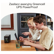 Greencell UPS Backup Power Supply 650VA 360W PowerProof with LCD Display Greencell UPS Backup Power Supply 650VA 360W PowerProof with LCD Display