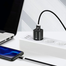 USB Laidas - EverActive CBS-1.5MB Micro USB 2.4A 480 Mbps 1.5m Juoda USB Laidas - EverActive CBS-1.5MB Micro USB 2.4A 480 Mbps 1.5m Juoda