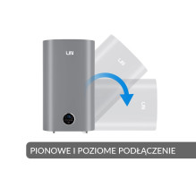 LIN LIFVD1SMGY 80L UNIVERSAL grey electric water heater with Wi-Fi LIN LIFVD1SMGY 80L UNIVERSAL grey electric water heater with Wi-Fi