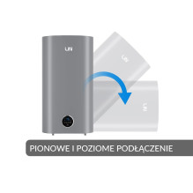 LIN LIFVD1SMGY 100L UNIVERSAL electric water heater, grey, WiFi LIN LIFVD1SMGY 100L UNIVERSAL electric water heater, grey, WiFi
