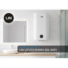 Electric water heater LIN LIFVD1SMWH WI-FI 80L SMART white Electric water heater LIN LIFVD1SMWH WI-FI 80L SMART white