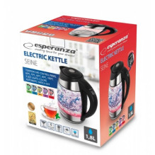 Esperanza EKK026 electric kettle 1.7 L 2200 W Black, Transparent Esperanza EKK026 electric kettle 1.7 L 2200 W Black, Transparent