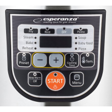 Esperanza EKG011 daugiafunkcis puodas 5 l 860 W juodas, nerūdijantis plienas Esperanza EKG011 daugiafunkcis puodas 5 l 860 W juodas, nerūdijantis plienas