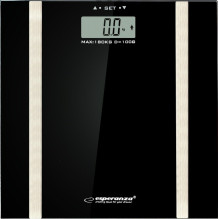 Esperanza EBS018K personal scale Rectangle Black Electronic personal scale Esperanza EBS018K personal scale Rectangle Black Electronic personal scale