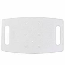 Rectangular shower stool with height adjustment