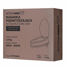Toilet seat elevation cap with flap 10cm ActionMED NT10AM Toilet seat elevation cap with flap 10cm ActionMED NT10AM