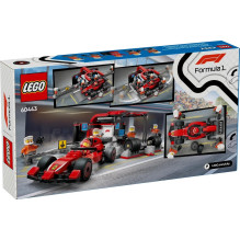 LEGO CITY 60443 F1 - Sustojimas techninio aptarnavimo zonoje ir komandos su Ferrari automobiliu