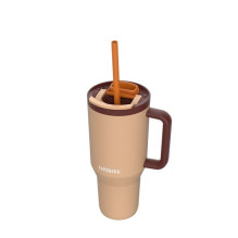 Gertuvė - Kambukka Rio Tumbler 950ml su Telescopiniu Šiaudeliu - Almond Dream Gertuvė - Kambukka Rio Tumbler 950ml su Telescopiniu Šiaudeliu - Almond Dream