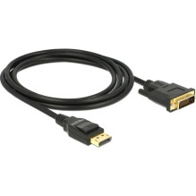 DELOCK Kabel DP 1.2 - DVI (24+1) St / St 2.0m Black DELOCK Kabel DP 1.2 - DVI (24+1) St / St 2.0m Black