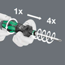 Wera Kraftform Kompakt Turbo 1, 19-teilig (Black / grün) Wera Kraftform Kompakt Turbo 1, 19-teilig (Black / grün)