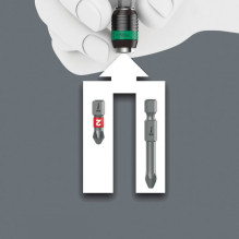 Wera Kraftform Kompakt Turbo 1, 19-teilig (Black / grün) Wera Kraftform Kompakt Turbo 1, 19-teilig (Black / grün)