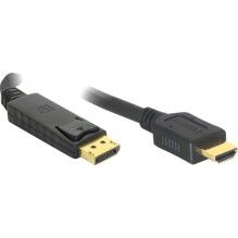 DELOCK Displayport Kabel DP - HDMI St / St 3.00m Black DELOCK Displayport Kabel DP - HDMI St / St 3.00m Black