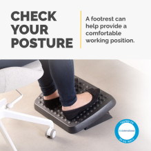 Fellowes Ergonomics footrest ergonomic office footrest black Fellowes Ergonomics footrest ergonomic office footrest black