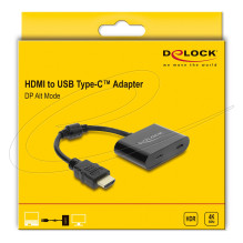 Delock Adapter HDMI male to USB Type-C™ female (DP Alt Mode) 4K 60 Hz Delock Adapter HDMI male to USB Type-C™ female (DP Alt Mode) 4K 60 Hz